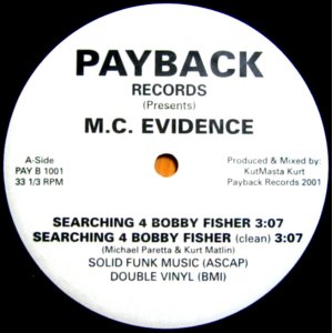 画像: M.C. EVIDENCE / SEARCHING 4 BOBBY FISHER