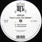 画像: VERLIN / CAN'T LOVE YOU BETTER