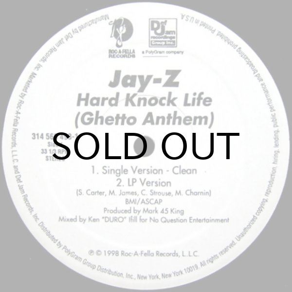 画像1: JAY-Z / HARD KNOCK LIFE （GHETTO ANTHEM）