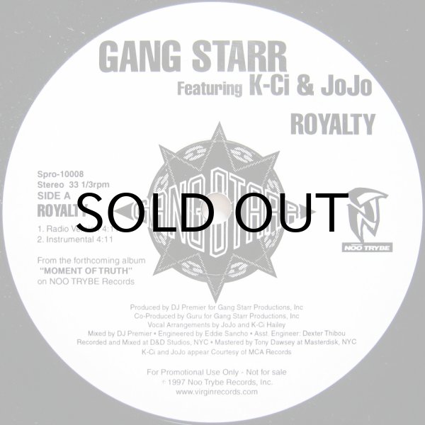 画像1: GANG STARR feat. K-CI & JOJO / ROYALITY