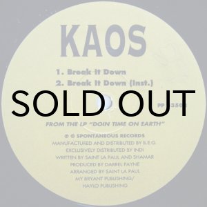 画像: KAOS / BREAK IT DOWN