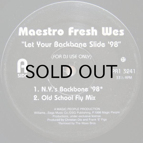 画像1: MAESTRO FRESH WES / LET YOUR BACKBONE SLIDE '98