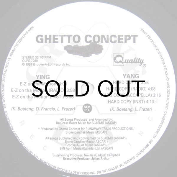 画像1: GHETTO CONCEPT / E-Z ON THE MOTION